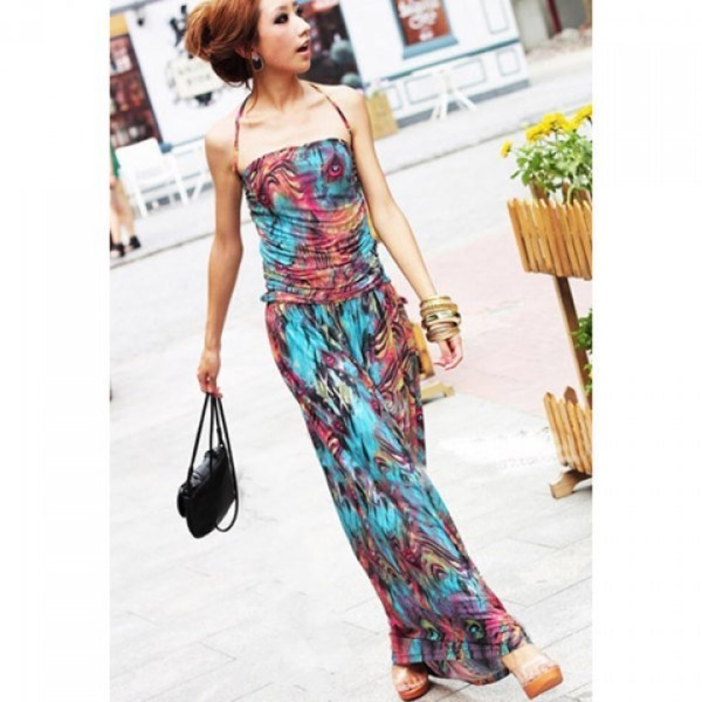 Bohemian Halter Dress